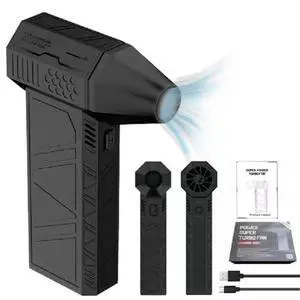 Super Powerful Turbo Fan Brushless with USB Rechargeable for Dust Snow Blowing, 130000RPM Handheld Electric , 52m / S Wind Speed Duster Fan, Black, Bewinnerif7c16eaok Super Powerful Turbo Fan Brushless with USB Rechargeable for Dust Snow Blowing, 130000RPM Handheld Electric , 52m / S Wind Speed Duster Fan, Black, Bewinnerif7c16eaok