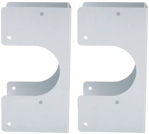 Steel Stud Shoes for Up to 2.5in OD Pipes | Reinforced Galvanized Metal Guards for Double 2X Studs Steel Stud Shoes for Up to 2.5in OD Pipes | Reinforced Galvanized Metal Guards for Double 2X Studs