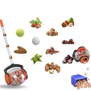 Golf Ball Picker Upper Roller, Tennis Ball Pickup Tool with Adjustable Handle 26.37-56.3 Inch, Portable Rolling Ball Collector, Nut Gatherer for Lawn Yard and Sports Balls Golf Ball Picker Upper Roller, Tennis Ball Pickup Tool with Adjustable Handle 26.37-56.3 Inch, Portable Rolling Ball Collector, Nut Gatherer for Lawn Yard and Sports Balls