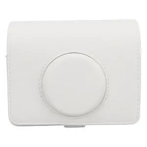 Camera Case for Mini, Vintage Magnetic Flip Top PU Leather Protective Bag with Shoulder Strap, Scratch Proof Instant Camera Carrying Case (White) Camera Case for Mini, Vintage Magnetic Flip Top PU Leather Protective Bag with Shoulder Strap, Scratch Proof Instant Camera Carrying Case (White)