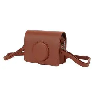 Camera Case for Fuji Mini, PU Leather Protection Bag with Removable Front & Adjustable Shoulder Strap, Portable Camera Bag (Brown) Camera Case for Fuji Mini, PU Leather Protection Bag with Removable Front & Adjustable Shoulder Strap, Portable Camera Bag (Brown)