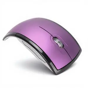 Folding Wireless Mouse, Slim Foldable Touch Travel Mouse with 2.4 Receiver, Ergonomic Computer Mouses Magnetic Power Off Switch for Laptop PCComputer (Purple) Folding Wireless Mouse, Slim Foldable Touch Travel Mouse with 2.4 Receiver, Ergonomic Computer Mouses Magnetic Power Off Switch for Laptop PCComputer (Purple)