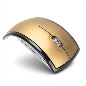 Folding Wireless Mouse, Slim Foldable Touch Travel Mouse with 2.4 Receiver, Ergonomic Computer Mouses Magnetic Power Off Switch for Laptop PCComputer (Gold) Folding Wireless Mouse, Slim Foldable Touch Travel Mouse with 2.4 Receiver, Ergonomic Computer Mouses Magnetic Power Off Switch for Laptop PCComputer (Gold)