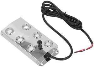 Water Mister Fogger, 1.5m Cable Ultrasonic Water Pond Fountain Fogger Stainless Steel 6 Heads Quiet Ultrasonic Mist Maker for Landscape Garden DC45-48V Water Mister Fogger, 1.5m Cable Ultrasonic Water Pond Fountain Fogger Stainless Steel 6 Heads Quiet Ultrasonic Mist Maker for Landscape Garden DC45-48V