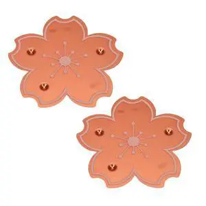 2 Pcs Cute Bird Bath Copper Disk, Flower and Seashell Shapes, 0.6mm Reinforced 99.99% Pure Copper Cleaning Disk, Triple Point Support for Physical Safe (C Type) 2 Pcs Cute Bird Bath Copper Disk, Flower and Seashell Shapes, 0.6mm Reinforced 99.99% Pure Copper Cleaning Disk, Triple Point Support for Physical Safe (C Type)