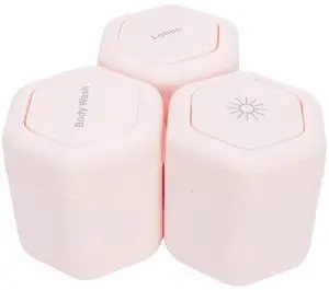 3pcs Magnetic Travel Jars Leak Proof Reusable Travel Containers Wide Mouth Plastic for Body Wash Lotion Roseate 3pcs Magnetic Travel Jars Leak Proof Reusable Travel Containers Wide Mouth Plastic for Body Wash Lotion Roseate