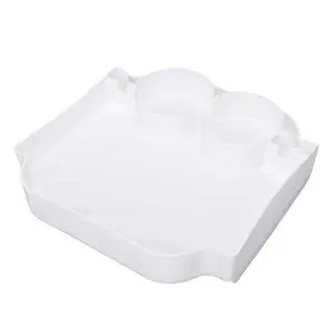 Half Cover Tray Organizer With Cup Holder | For Bogg Bag Large XL, Sturdy ABS Beach Bag Topper Insert For Phones Snacks Half Cover Tray Organizer With Cup Holder | For Bogg Bag Large XL, Sturdy ABS Beach Bag Topper Insert For Phones Snacks