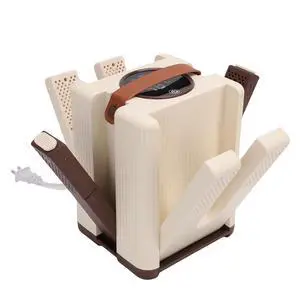 6 Arm Portable Shoe Dryer, Foldable Boot Dryer with 30-120Min Timer, 130W Adjustable Air Outlet for Sneakers, Boots, Athletic Shoes, Safe 48C Heating for Travel, Home Use (US Plug) 6 Arm Portable Shoe Dryer, Foldable Boot Dryer with 30-120Min Timer, 130W Adjustable Air Outlet for Sneakers, Boots, Athletic Shoes, Safe 48C Heating for Travel, Home Use (US Plug)