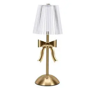 Rechargeable Bow Knot Table Lamp | Vintage Nightstand Light with Soft Warm EyeProtecting Glow for Bedroom Living Room Decor Rechargeable Bow Knot Table Lamp | Vintage Nightstand Light with Soft Warm EyeProtecting Glow for Bedroom Living Room Decor