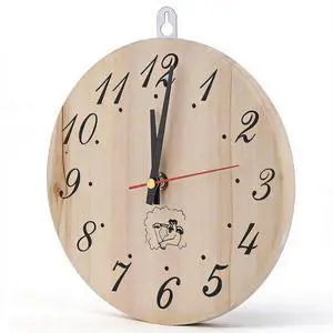 8in Wooden Sauna Clock, Portable Timer Clock for Sauna Room Home Decor Sauna Accessory 8in Wooden Sauna Clock, Portable Timer Clock for Sauna Room Home Decor Sauna Accessory