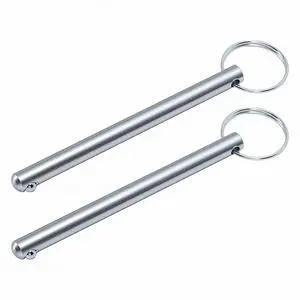 Weight Stack Pin Stainless Steel 2Pcs | 8mm 90mm Stroke Replacement for Gym Selector Pin with Grip Universal Fit Weight Stack Pin Stainless Steel 2Pcs | 8mm 90mm Stroke Replacement for Gym Selector Pin with Grip Universal Fit