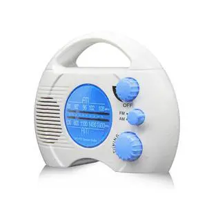 Shower Water Proof, Portable Bathroom AM FM Volume Adjustable, for Home Hot Tub Bathroom Outdoor, Easy Tuning Shower Water Proof, Portable Bathroom AM FM Volume Adjustable, for Home Hot Tub Bathroom Outdoor, Easy Tuning