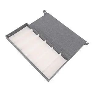 Flip Top Eyeglass Box Soft Velvet Doubt 6 Compartments Storage For Glasses Flip Top Eyeglass Box Soft Velvet Doubt 6 Compartments Storage For Glasses