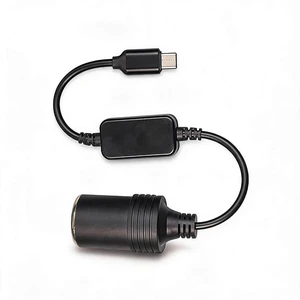 USB C Port to 12V Car Cigarette Lighter Socket Female Converter Adapter,5V USB C to 12V DC Adapter for Car Electronics Accessories 11.8in USB C Port to 12V Car Cigarette Lighter Socket Female Converter Adapter,5V USB C to 12V DC Adapter for Car Electronics Accessories 11.8in