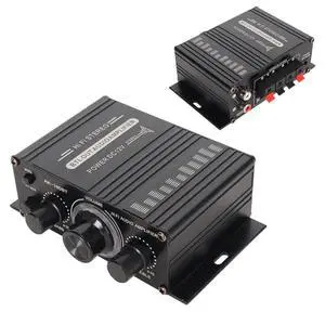 Power Amplifier, AK-160BT Bluetooth 5.0 Stereo Audio, 2 Channel Amplifier Receiver 20W x 2, 12V Mini Home Power Amplifier Universal for Car Home Bar Party Power Amplifier, AK-160BT Bluetooth 5.0 Stereo Audio, 2 Channel Amplifier Receiver 20W x 2, 12V Mini Home Power Amplifier Universal for Car Home Bar Party