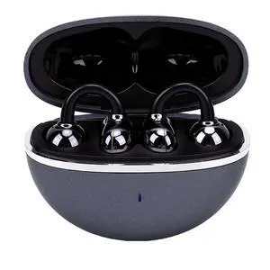 Clip On Earbuds, Bluetooth 6.0, Detachable Earrings (Black) Clip On Earbuds, Bluetooth 6.0, Detachable Earrings (Black)