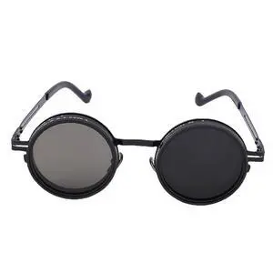 Adjustable Tint Sunglasses ND2-400 Filter 49mm Round Polarized for Men Women, Protection Glasses for Fishing Driving Outdoor, Metal Frame Stylish Sun Glasses Adjustable Tint Sunglasses ND2-400 Filter 49mm Round Polarized for Men Women, Protection Glasses for Fishing Driving Outdoor, Metal Frame Stylish Sun Glasses
