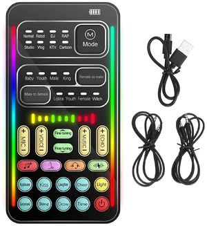 Handheld Portable Voice Changers, 10 Scales Adjustable Sound Disguiser, Mini Multifunctional Voice Changer with 8 Sound Effects for , Live, PC Handheld Portable Voice Changers, 10 Scales Adjustable Sound Disguiser, Mini Multifunctional Voice Changer with 8 Sound Effects for , Live, PC