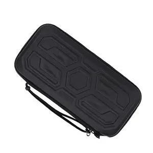 Portable 2 Console Case | Hard PU Shell Shockproof Storage Bag with 10 Game Card Slots, Accessories Compartment, Double Zippers for Travel Portable 2 Console Case | Hard PU Shell Shockproof Storage Bag with 10 Game Card Slots, Accessories Compartment, Double Zippers for Travel