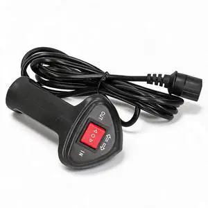 Replacement Winch Hand Controller, Winch Remote Control Controller with 3pin Plug with Ergonomic Grip, 9.2ft Connector Cable Fit for Car Off-Road Vehicle Replacement Winch Hand Controller, Winch Remote Control Controller with 3pin Plug with Ergonomic Grip, 9.2ft Connector Cable Fit for Car Off-Road Vehicle