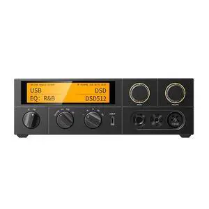 K17 Desktop DAC&Headphone Amplifier AK4191+AK4499EX*2, 31-Band PEQ, MQA,Support DSD512 32Bit/768kHz with Remote Control (Black) K17 Desktop DAC&Headphone Amplifier AK4191+AK4499EX*2, 31-Band PEQ, MQA,Support DSD512 32Bit/768kHz with Remote Control (Black)