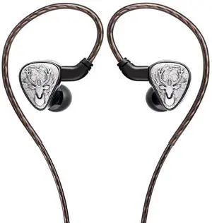 FH3 LUMI Hybrid IEM Earphones, 1DD + 2BA Triple Driver in-Ear Monitors, Vintage Vocal Tuning, Cashmere Wood Fiber Diaphragm, Detachable Cable(Silver) FH3 LUMI Hybrid IEM Earphones, 1DD + 2BA Triple Driver in-Ear Monitors, Vintage Vocal Tuning, Cashmere Wood Fiber Diaphragm, Detachable Cable(Silver)