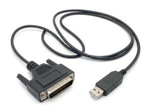 USB to DB25 Male RS232 Serial Cable, 2m/6ft for CNC Fanuc Machine & PLC Data Communication USB to DB25 Male RS232 Serial Cable, 2m/6ft for CNC Fanuc Machine & PLC Data Communication
