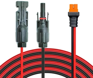 Solar Panel Kits Charge Cable with XT60i Connectors,Solar Connectors to XT60i Adapter for Portable Power Stations & Solar Generators (12AWG 16.4FT) Solar Panel Kits Charge Cable with XT60i Connectors,Solar Connectors to XT60i Adapter for Portable Power Stations & Solar Generators (12AWG 16.4FT)