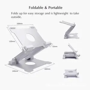 T27 Portable Folding Aluminum Tablet Stand, Universal Adjustable iPad & Tablet Holder for 6-13 Inch Devices, Lightweight Travel Desktop Stand T27 Portable Folding Aluminum Tablet Stand, Universal Adjustable iPad & Tablet Holder for 6-13 Inch Devices, Lightweight Travel Desktop Stand