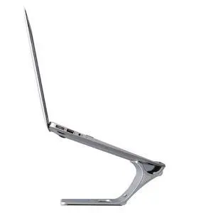 N96 Aluminum Floating Laptop Stand, Ergonomic Ventilated Notebook Riser Open-Frame Ventilated Notebook Riser Gray N96 Aluminum Floating Laptop Stand, Ergonomic Ventilated Notebook Riser Open-Frame Ventilated Notebook Riser Gray