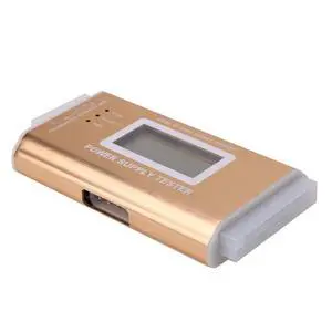 ATX Power Supply Tester with LCD Display 4th Gen PSU Diagnostic Tool, Aluminum Alloy Housing, PC Power Supply Test Instrument for Desktop / Server - Gold ATX Power Supply Tester with LCD Display 4th Gen PSU Diagnostic Tool, Aluminum Alloy Housing, PC Power Supply Test Instrument for Desktop / Server - Gold