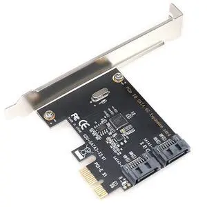 PCIe to 2-Port SATA 3.0 Expansion Card PCI-E to SATA III Adapter for SSD / HDD, Desktop SATA Controller Card for Storage Upgrade PCIe to 2-Port SATA 3.0 Expansion Card PCI-E to SATA III Adapter for SSD / HDD, Desktop SATA Controller Card for Storage Upgrade