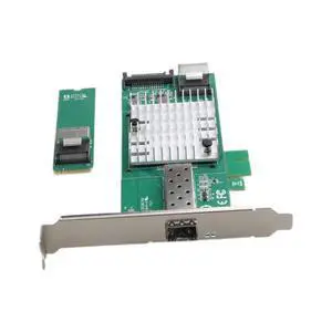 M.2 to 10G SFP+ Fiber Network Card 82599 10Gbps Ethernet Adapter, X520-DA1, for Cybercafé / Gaming Hotel / Diskless Boot / LAN Center M.2 to 10G SFP+ Fiber Network Card 82599 10Gbps Ethernet Adapter, X520-DA1, for Cybercafé / Gaming Hotel / Diskless Boot / LAN Center