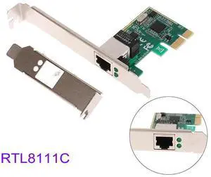 PCIe Gigabit Ethernet Network Card PCI-E RJ45 1000Mbps LAN Adapter, Realtek RTL8111C Chipset, Driver-Free, Desktop Wired NIC for PC/Linux PCIe Gigabit Ethernet Network Card PCI-E RJ45 1000Mbps LAN Adapter, Realtek RTL8111C Chipset, Driver-Free, Desktop Wired NIC for PC/Linux