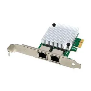 PCIe x1 Dual Gigabit Ethernet Card 2-Port 1000Mbps RJ45 NIC, Realtek RTL8111F Chip, Desktop Wired Network Adapter PCIe x1 Dual Gigabit Ethernet Card 2-Port 1000Mbps RJ45 NIC, Realtek RTL8111F Chip, Desktop Wired Network Adapter