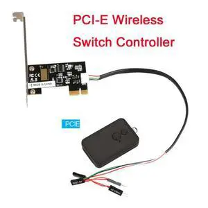 PCIe Interface Desktop Power Switch for PC External Computer Case On/Off / Reset Button, Motherboard Remote Power Controller for Home / Cybercafé PCIe Interface Desktop Power Switch for PC External Computer Case On/Off / Reset Button, Motherboard Remote Power Controller for Home / Cybercafé