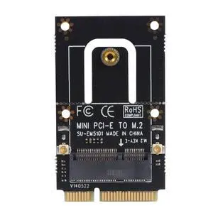 NGFF M.2 to Mini PCIe Adapter Card Mini PCI-E to M.2 Converter for Wireless / Bluetooth / WWAN Modules, M.2 to Mini PCIe Slot Adapter NGFF M.2 to Mini PCIe Adapter Card Mini PCI-E to M.2 Converter for Wireless / Bluetooth / WWAN Modules, M.2 to Mini PCIe Slot Adapter
