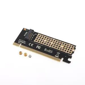 PCIe to M.2 NVMe Adapter Card M.2 NVMe SSD Expansion Card for Desktop PC, PCI-E to M.2 Converter, Supports 2230/2242/2260/2280 NVMe Drives - (PCle X16) PCIe to M.2 NVMe Adapter Card M.2 NVMe SSD Expansion Card for Desktop PC, PCI-E to M.2 Converter, Supports 2230/2242/2260/2280 NVMe Drives - (PCle X16)