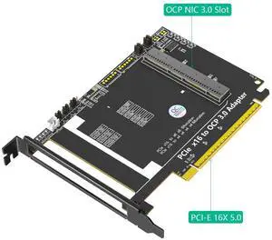 PCIe 5.0 x16 to Gen-Z 4C+ / SFF-TA-1002 Adapter Card Supports OCP NIC 3.0 Network Card, PCIe Gen5 Converter for Server / Workstation / Data Center PCIe 5.0 x16 to Gen-Z 4C+ / SFF-TA-1002 Adapter Card Supports OCP NIC 3.0 Network Card, PCIe Gen5 Converter for Server / Workstation / Data Center