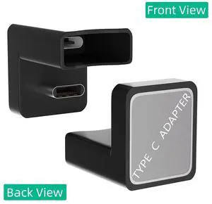 Type-C 180-Degree Angle Adapter USB 3.1 Full-Featured Male to Female Converter, PD Fast Charging, for Portable Monitor / Laptop / Phone Type-C 180-Degree Angle Adapter USB 3.1 Full-Featured Male to Female Converter, PD Fast Charging, for Portable Monitor / Laptop / Phone