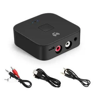 RCA Bluetooth Music Receiver NFC Bluetooth Receiver, Bluetooth 5.0 Car/Home Audio Adapter for Speakers RCA Bluetooth Music Receiver NFC Bluetooth Receiver, Bluetooth 5.0 Car/Home Audio Adapter for Speakers
