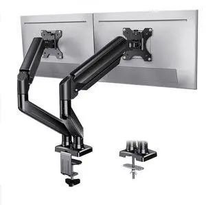 Adjustable Dual Monitor Stand for 32-Inch Screens 360° Swivel & Tilt Ergonomic Desk Mount for Home and Office Use Adjustable Dual Monitor Stand for 32-Inch Screens 360° Swivel & Tilt Ergonomic Desk Mount for Home and Office Use