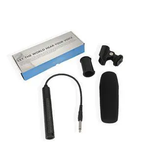 GAM-CF03 Wired Interview Microphone Shotgun Mic for Camera / Live Streaming / Recording, Outdoor Reporter Kit for Journalism GAM-CF03 Wired Interview Microphone Shotgun Mic for Camera / Live Streaming / Recording, Outdoor Reporter Kit for Journalism
