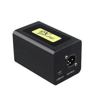 48V Power Supply for Condenser Microphones Stable Gain & Low-Noise Adapter, Essential Live Streaming Accessory - black 48V Power Supply for Condenser Microphones Stable Gain & Low-Noise Adapter, Essential Live Streaming Accessory - black