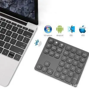 Rechargeable Dual Bluetooth Numeric Keypad Wireless 36-Key Number Pad, External Data Entry Keyboard Rechargeable Dual Bluetooth Numeric Keypad Wireless 36-Key Number Pad, External Data Entry Keyboard