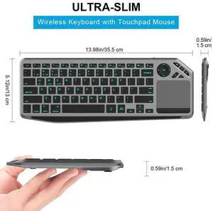 Dual Mode Bluetooth + 2.4G Wireless Touch Keyboard Multimedia Hotkey Keyboard for PC, Tablet & Smart TV Dual Mode Bluetooth + 2.4G Wireless Touch Keyboard Multimedia Hotkey Keyboard for PC, Tablet & Smart TV