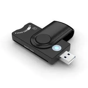 USB 2.0 Smart Card Reader with SD/TF/SIM Slots Multi-Function Tax Declaration Reader for IC Bank Cards, National ID, CAC, ATM & Memory Cards USB 2.0 Smart Card Reader with SD/TF/SIM Slots Multi-Function Tax Declaration Reader for IC Bank Cards, National ID, CAC, ATM & Memory Cards