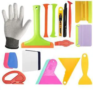 19-in-1 Car Wrapping Tool Set Professional Squeegee Kit with Wrap Cutter, Edge Trimming Tools, and Bubble Removal Scrapers for Vinyl Wrap / Window Tint 19-in-1 Car Wrapping Tool Set Professional Squeegee Kit with Wrap Cutter, Edge Trimming Tools, and Bubble Removal Scrapers for Vinyl Wrap / Window Tint