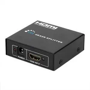 4K x 2K HDMI 1x2 Splitter 1 Input 2 Output High-Speed Video Duplicator, Supports 3D, Audio Sync, for Gaming Console / PC / Blu-ray 4K x 2K HDMI 1x2 Splitter 1 Input 2 Output High-Speed Video Duplicator, Supports 3D, Audio Sync, for Gaming Console / PC / Blu-ray
