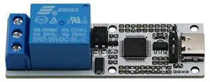 USB Relay Serial Control Relay Module 1Channel, Type-C Interface, Optocoupler Protection, PC Software Control -DSTUR-T10 USB Relay Serial Control Relay Module 1Channel, Type-C Interface, Optocoupler Protection, PC Software Control -DSTUR-T10
